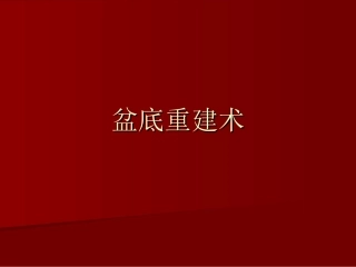 盆底重建术.ppt1