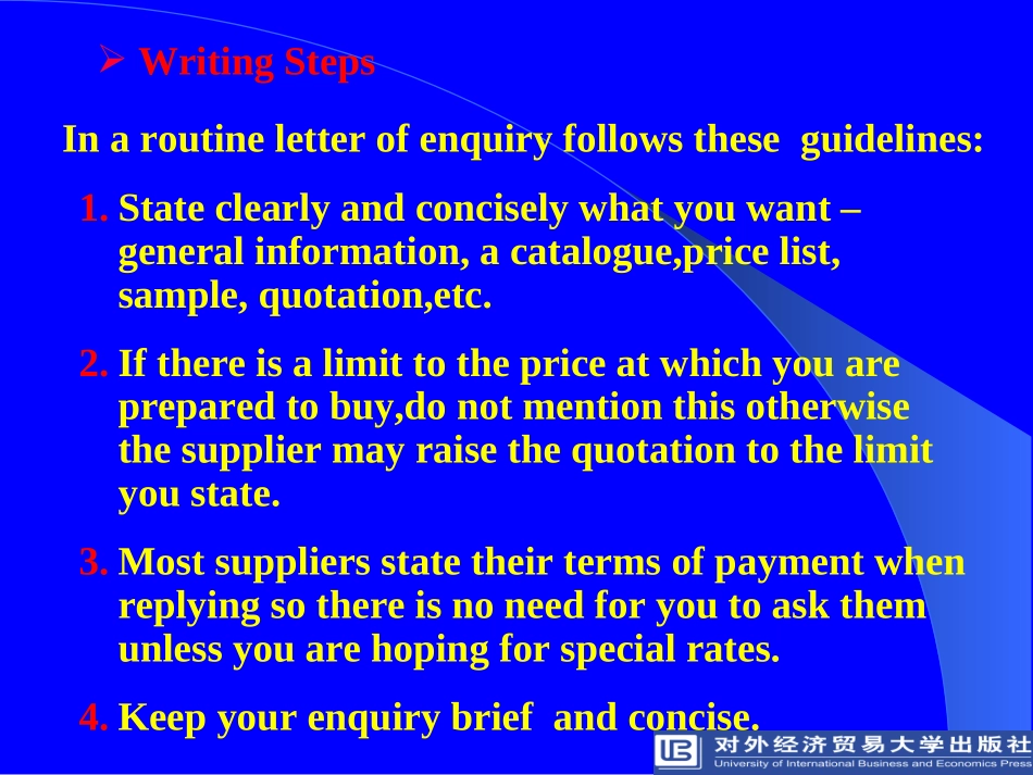 外贸英语函电Chapter 3 Inquiry_第2页