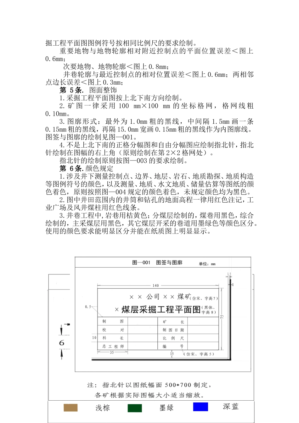 煤矿图纸绘制标准及要求_第3页