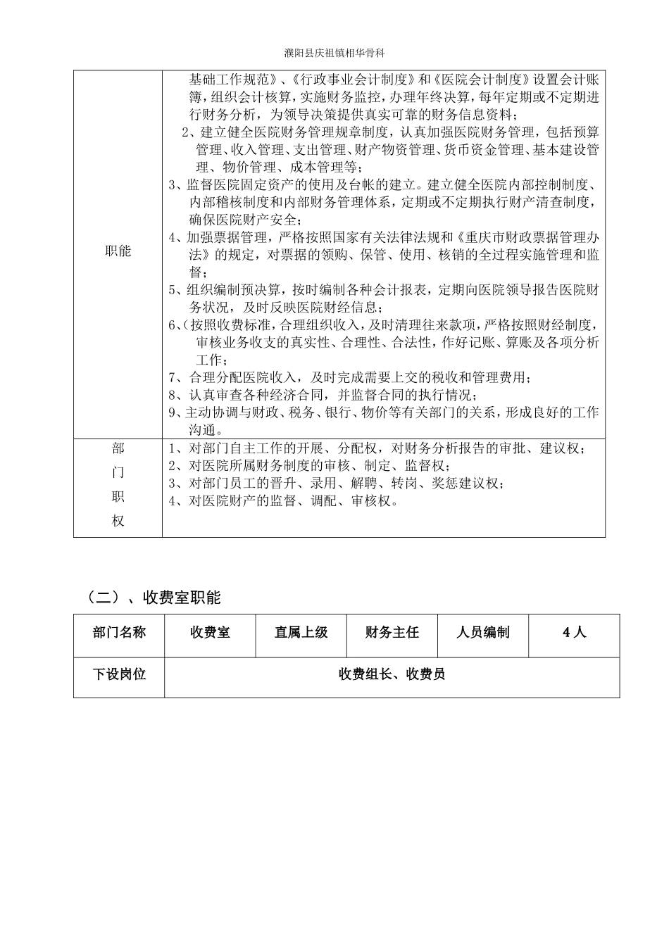 最全医院岗位说明书1_第3页