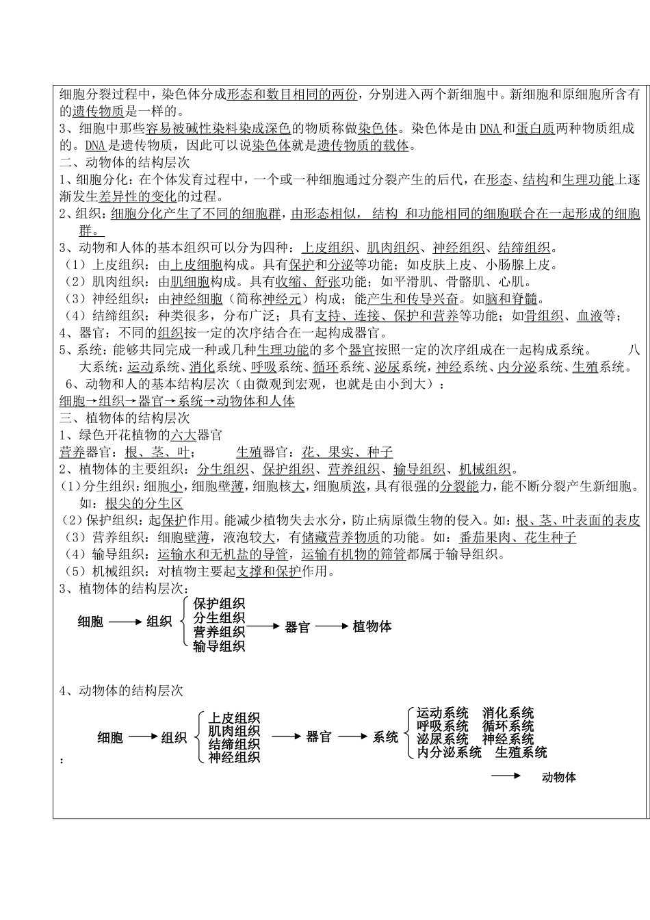 细胞怎样构成生物体教案_第2页