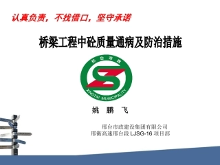 桥梁工程砼质量通病及防治措施(修正)