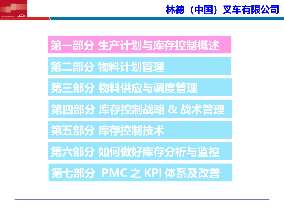 物料计划与库存控制PMC_林德叉车__采购物流供应链培训讲师吴诚_第3页