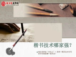 楷书四大家赏析