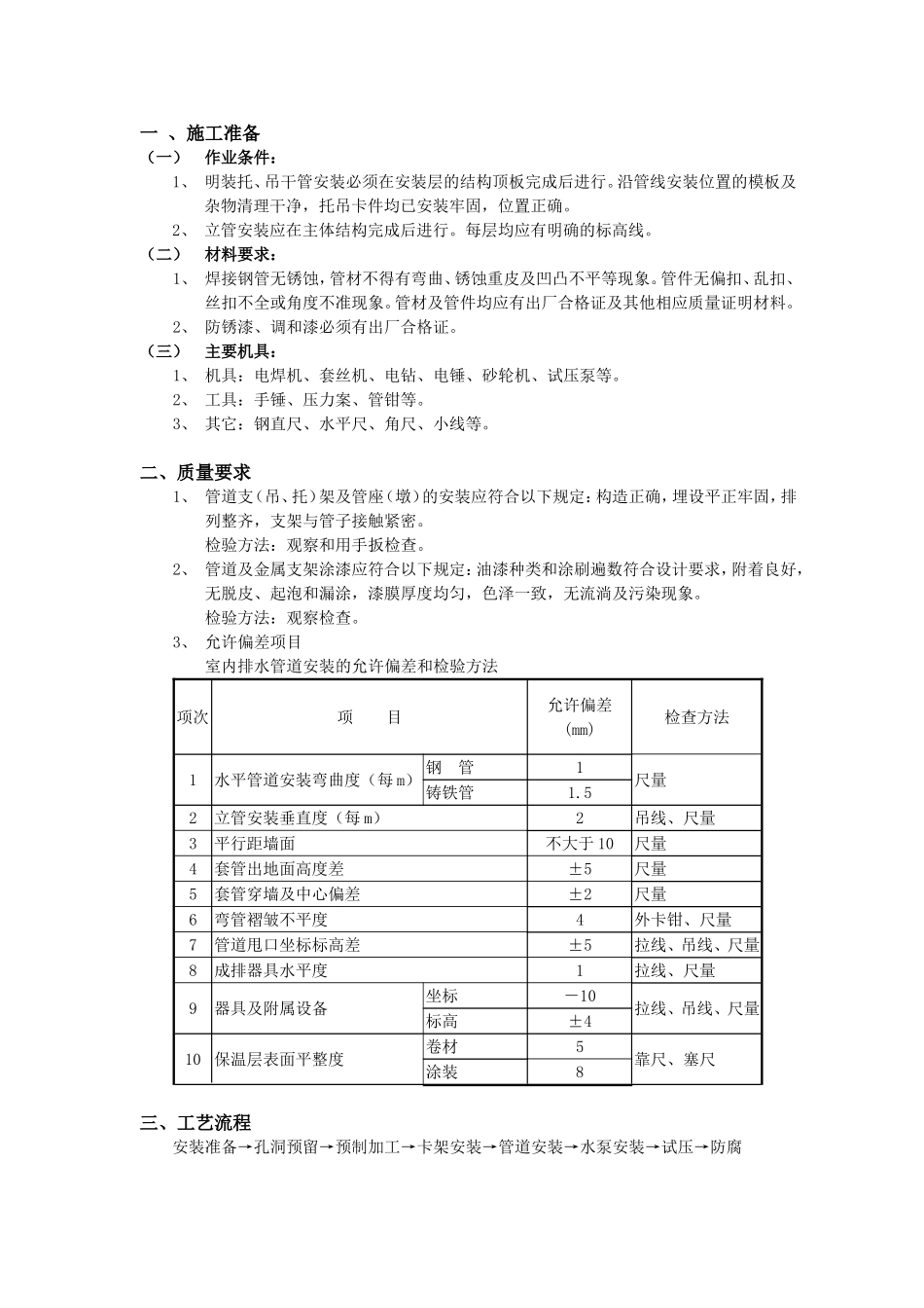 压力排水管道(焊接钢管)施工方案技术交底_第2页