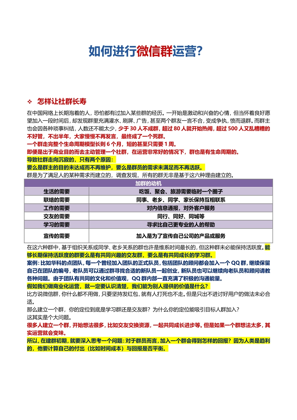 如何进行微信群运营_第1页