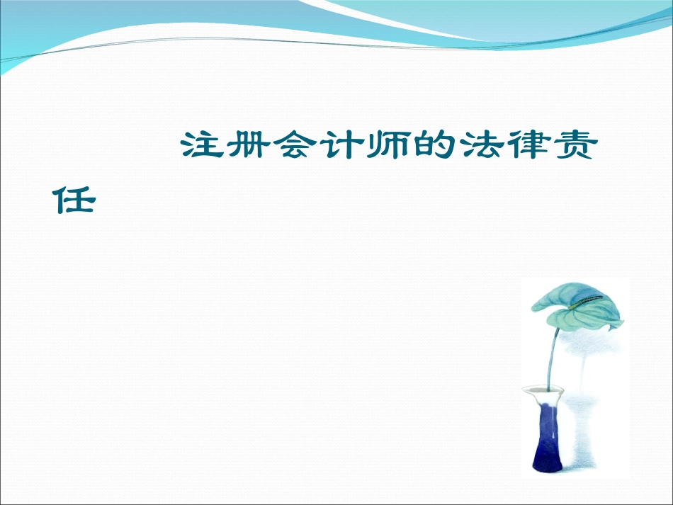 注册会计师的法律责任_第1页