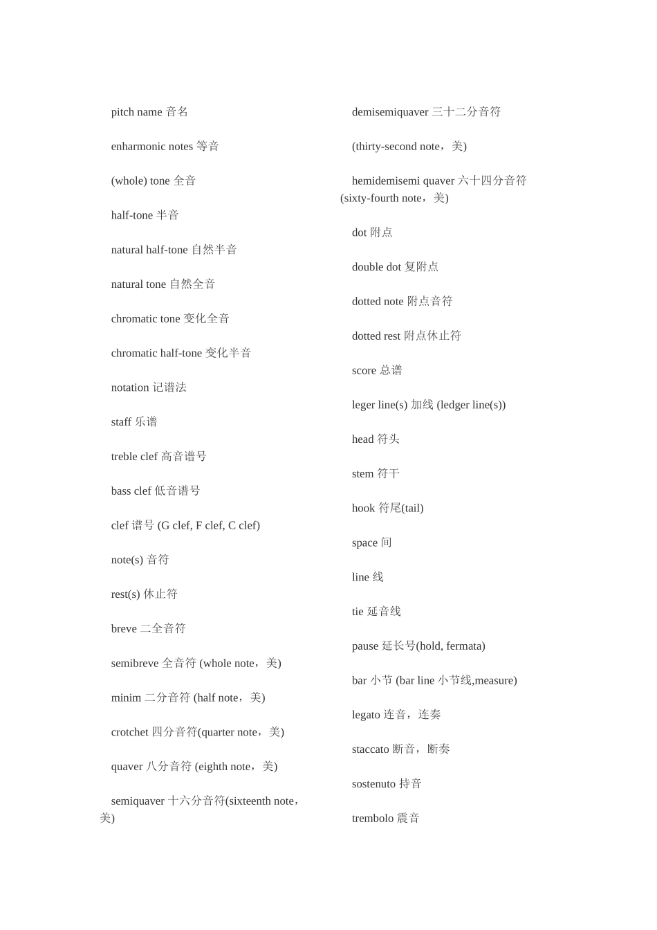 音乐英文词汇_第2页
