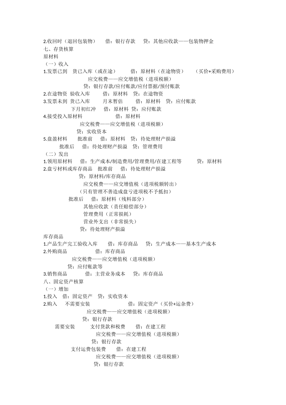 最全会计分录大全_第3页