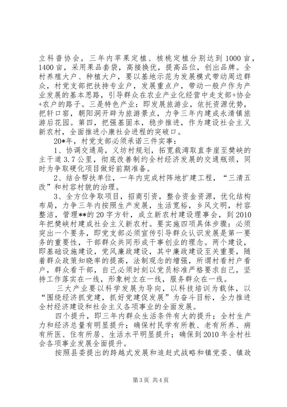 村党支部书记的竞选演讲稿_第3页