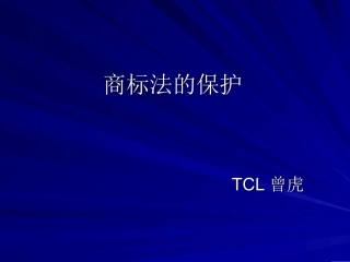 商标法讲座-深圳场和质量监督管理委员会