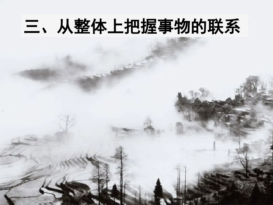 从整体上把握事物的联系2_第1页