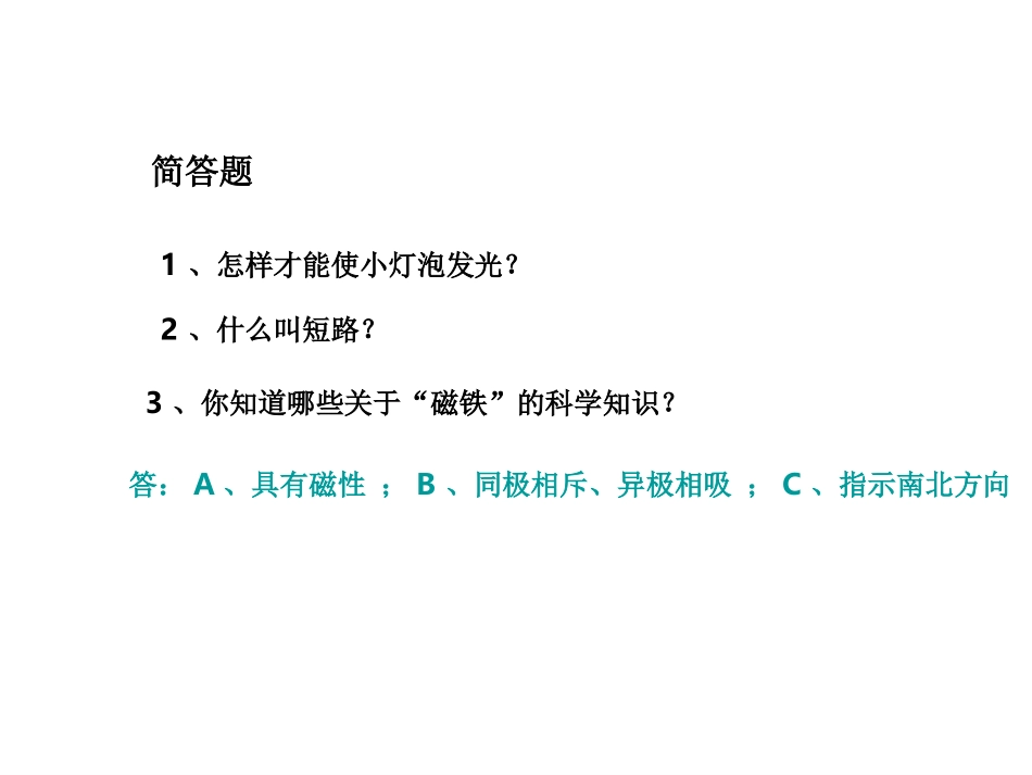 教科版科学六年级上册《电和磁》PPT_第2页