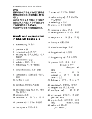 新课标高中英语总词汇表