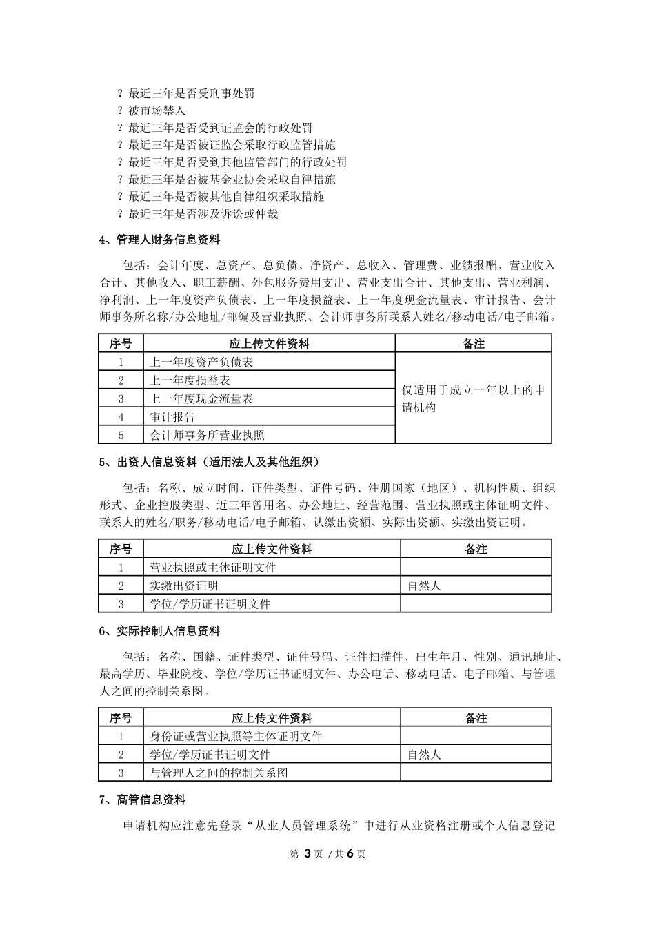 基金管理人登记备案流程及提交材料_第3页