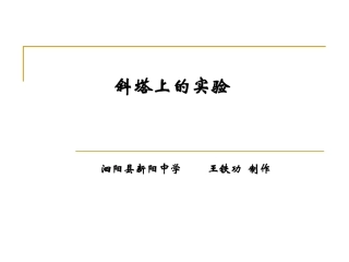 斜塔上的实验 (2)