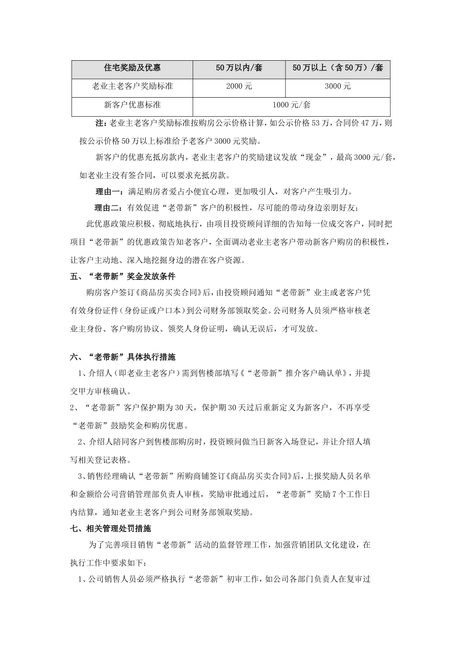 房地产老带新执行方案_第3页