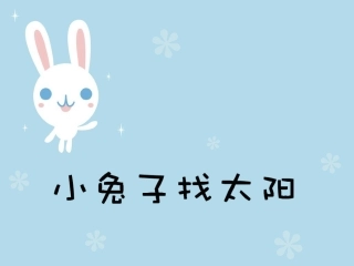 中班语言：小兔子找太阳