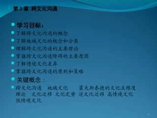 跨文化沟通及技巧