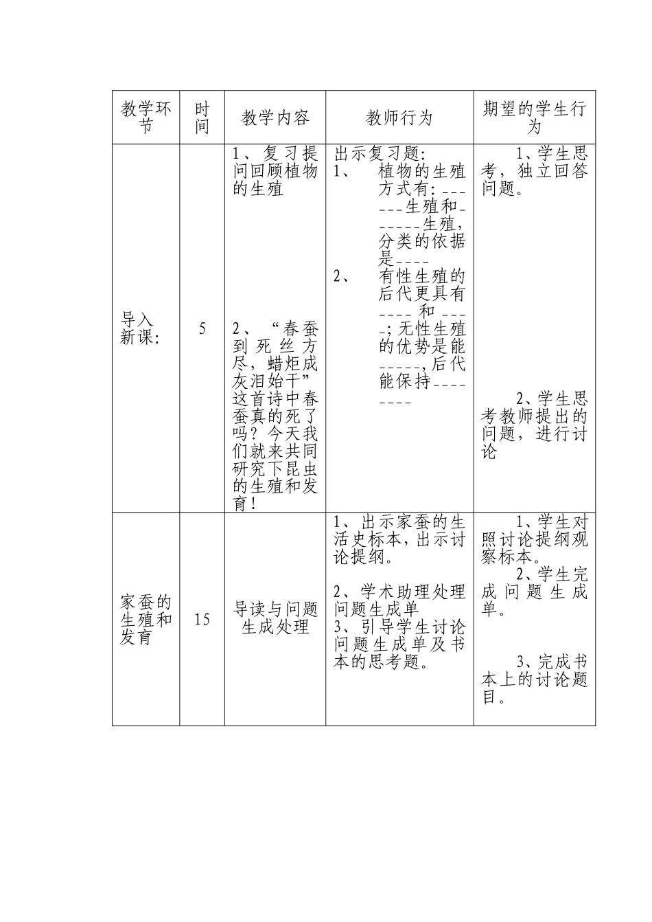 昆虫的生殖和发育--导学案_第2页