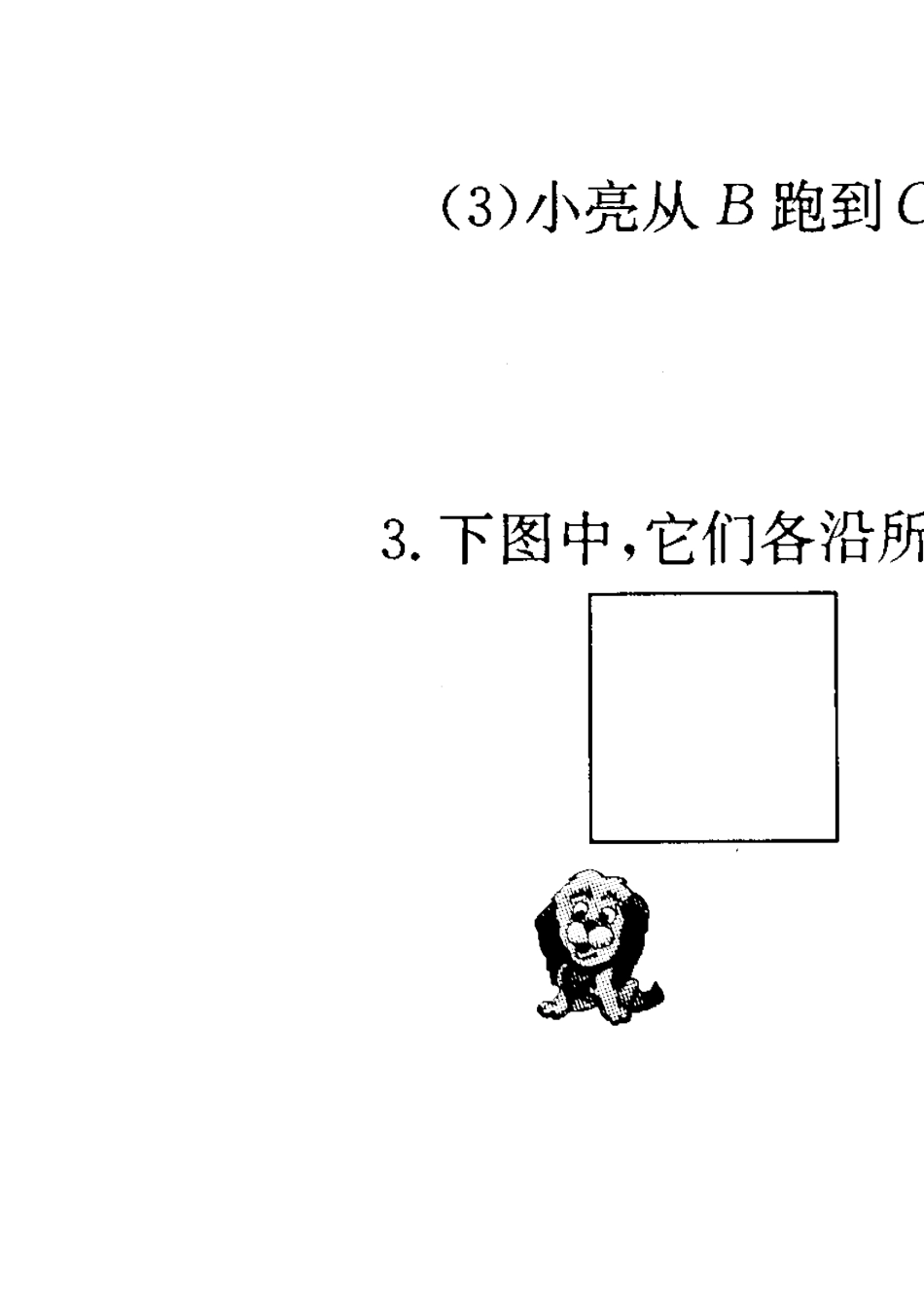 北师大版三年级数学上册导学案：周长练习公开课_第3页