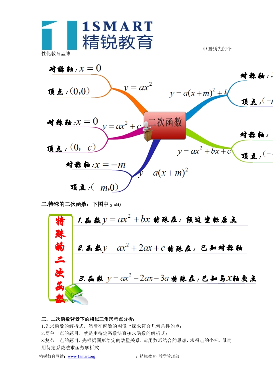 二次函数背景下的相似三角形_第2页