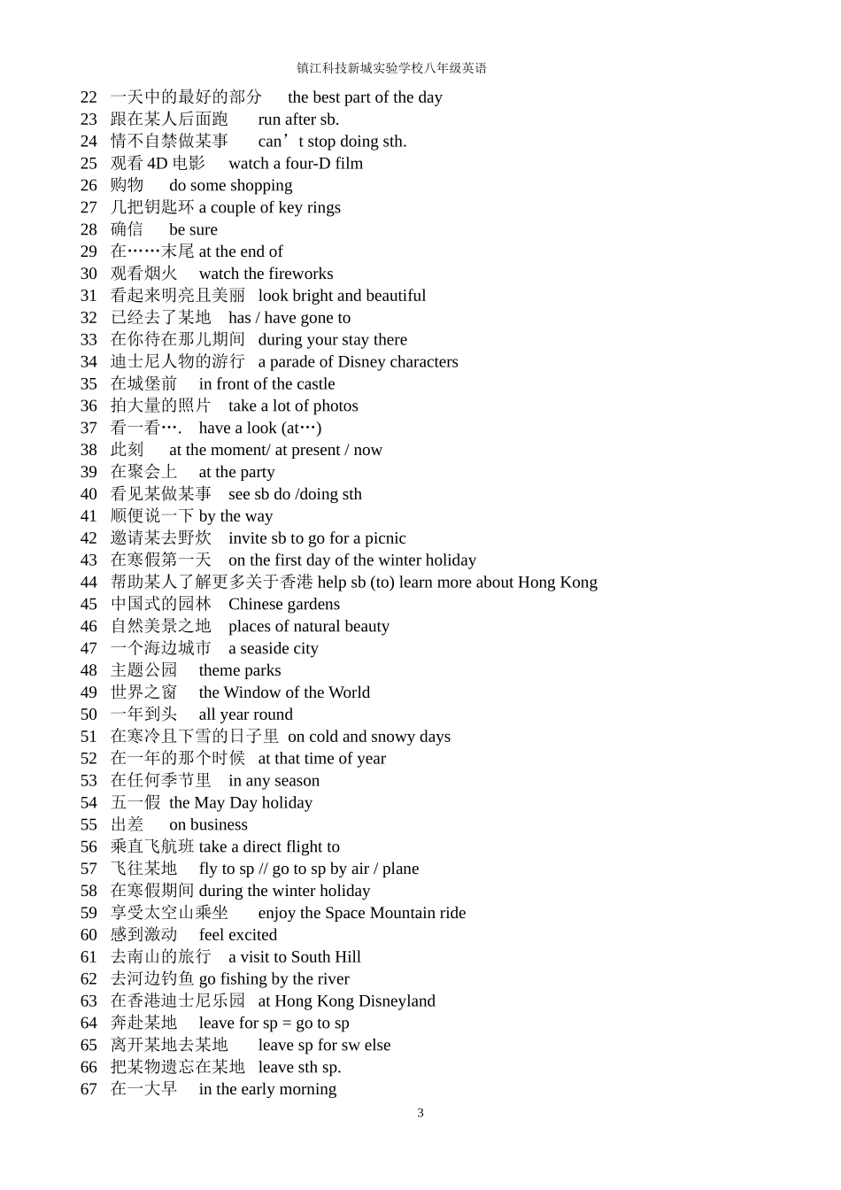 八下词组复习_第3页