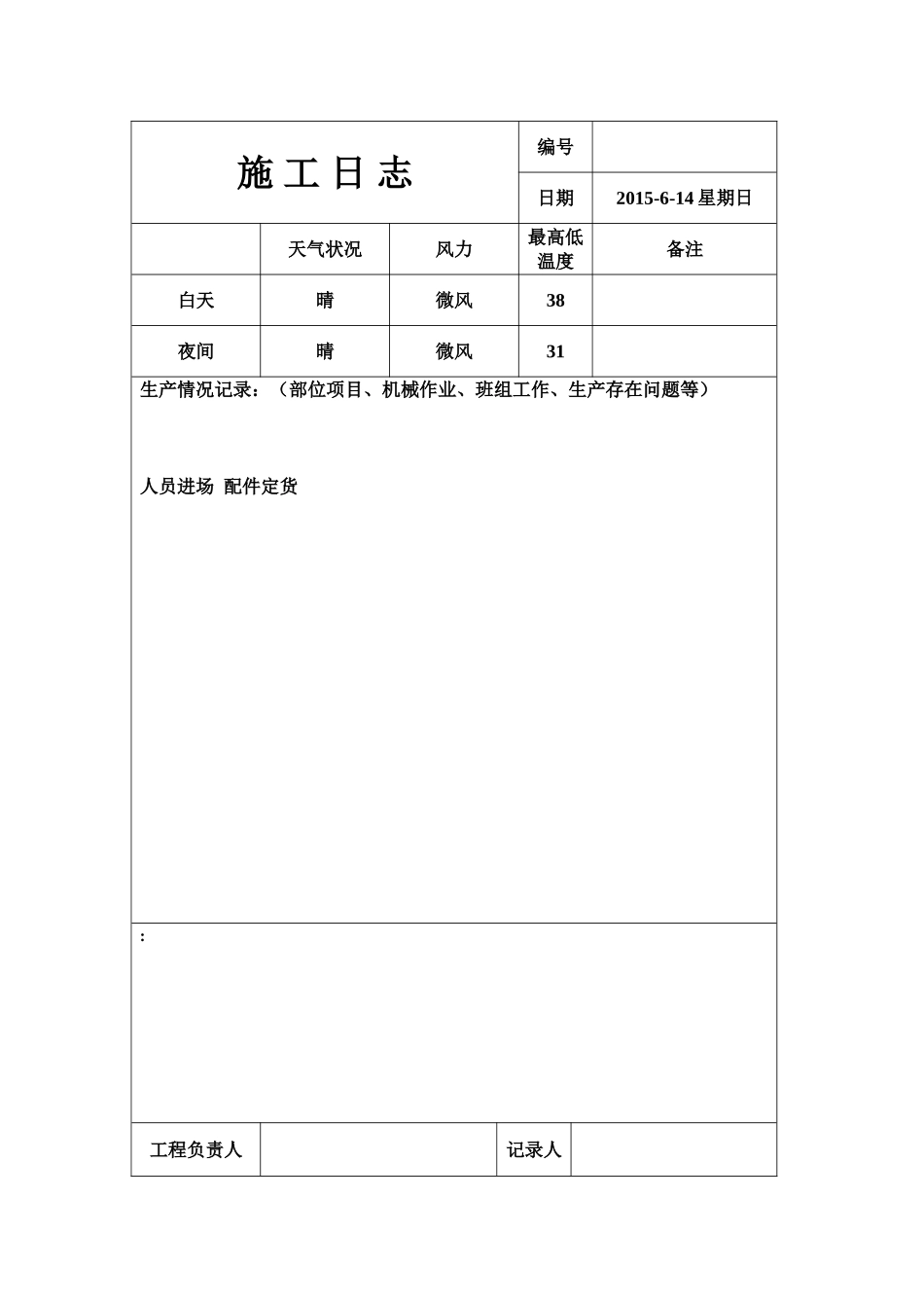 施工日志样本-模板-范本_第2页