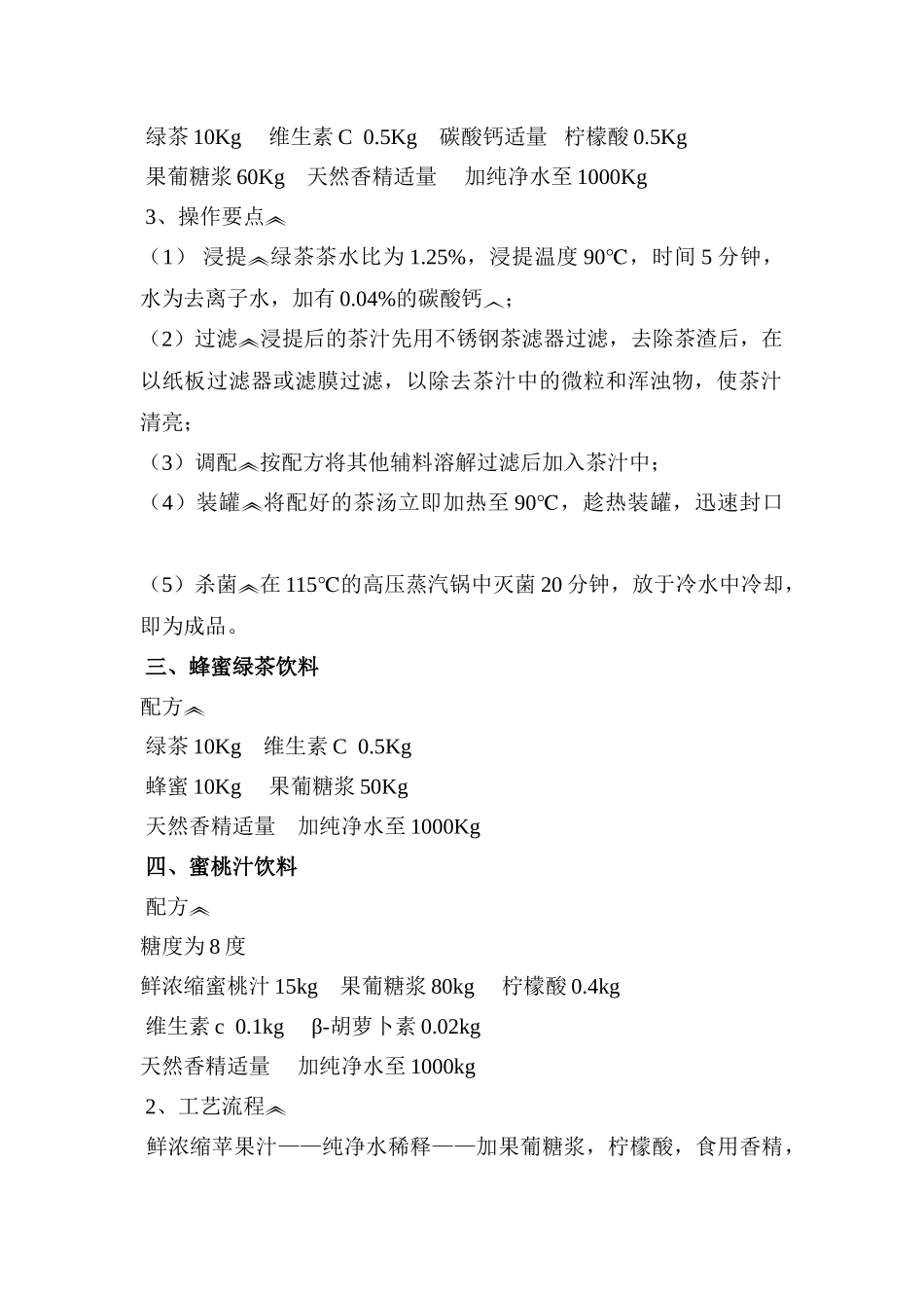 各种茶饮料的配料及配方_第2页