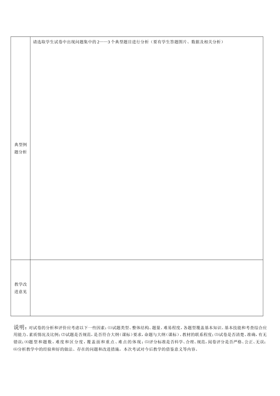 小学英语质量分析表格_第2页
