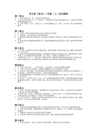 二上（音乐知识梳理）