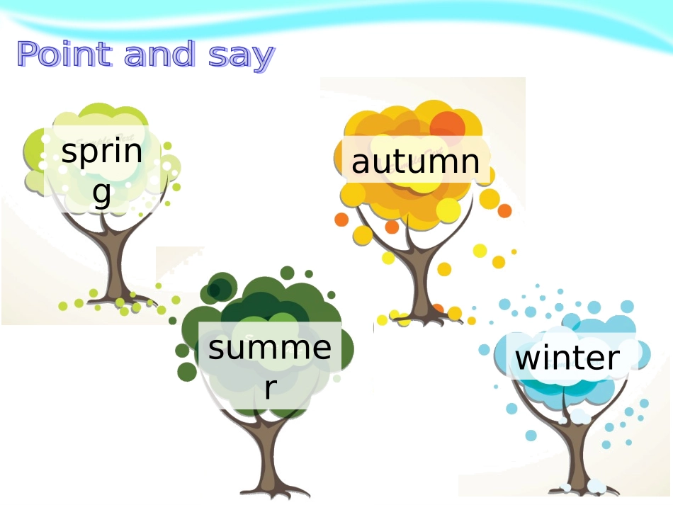 三年级上英语课件-m4+Unit+12+The+four+seasons+Period+3_牛津上海版_第2页