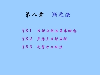 清华大学结构力学第8章渐进法57