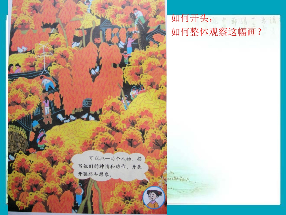 四年级语文天地,观察丰收图,写作文_第1页