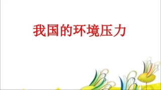 我国的环境压力1课时