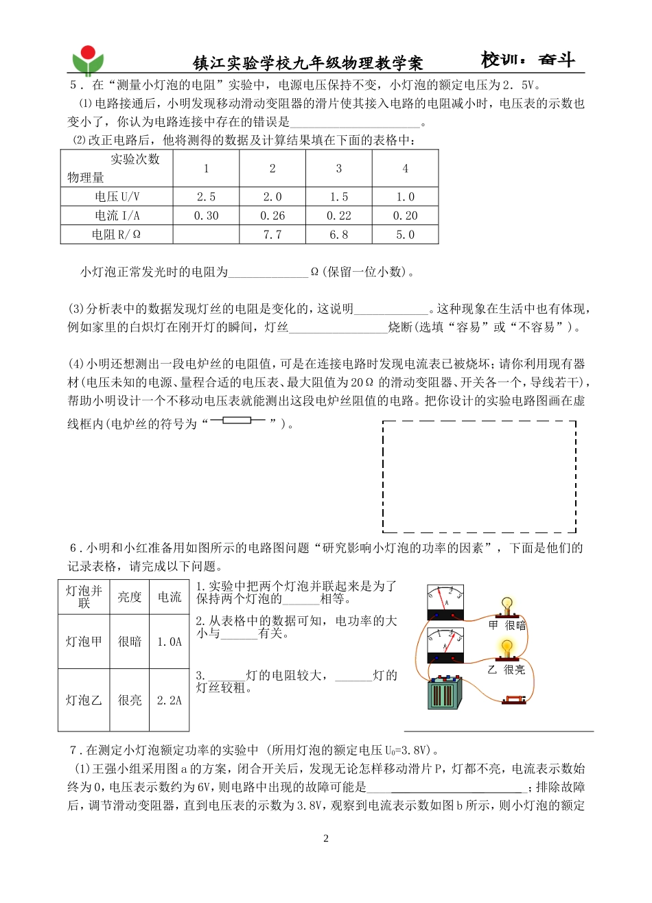 电学实验专项复习20208_第2页