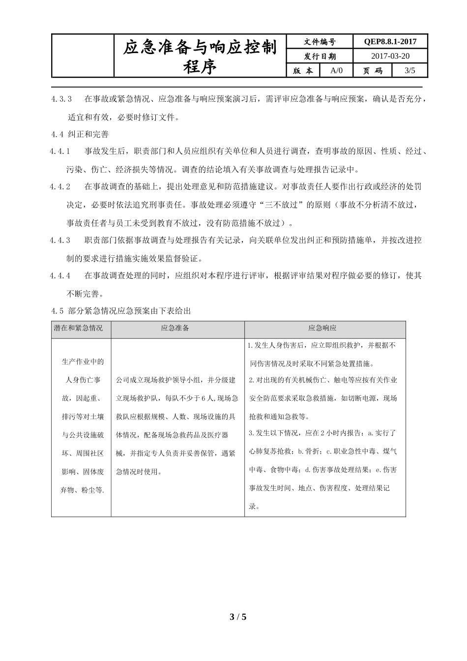 应急准备与响应控制程序_第3页