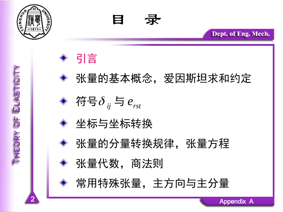 清华大学弹性力学冯西桥FXQ-Chapter-02张量_第2页
