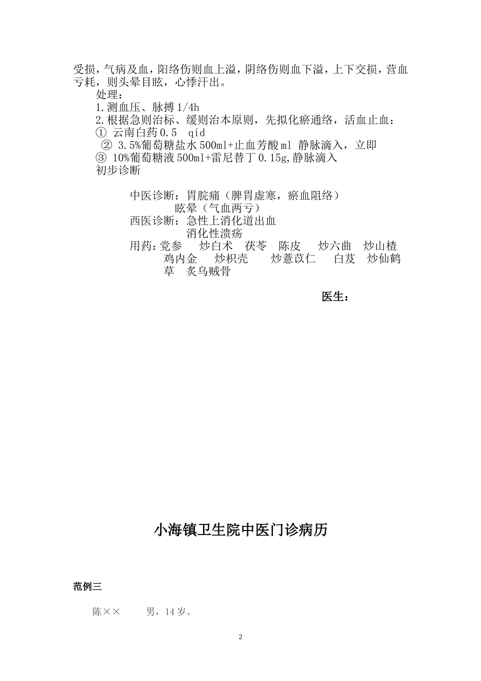 中医门诊病历__范例[1]_第2页