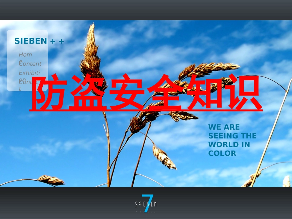 校园防盗PPT_第1页