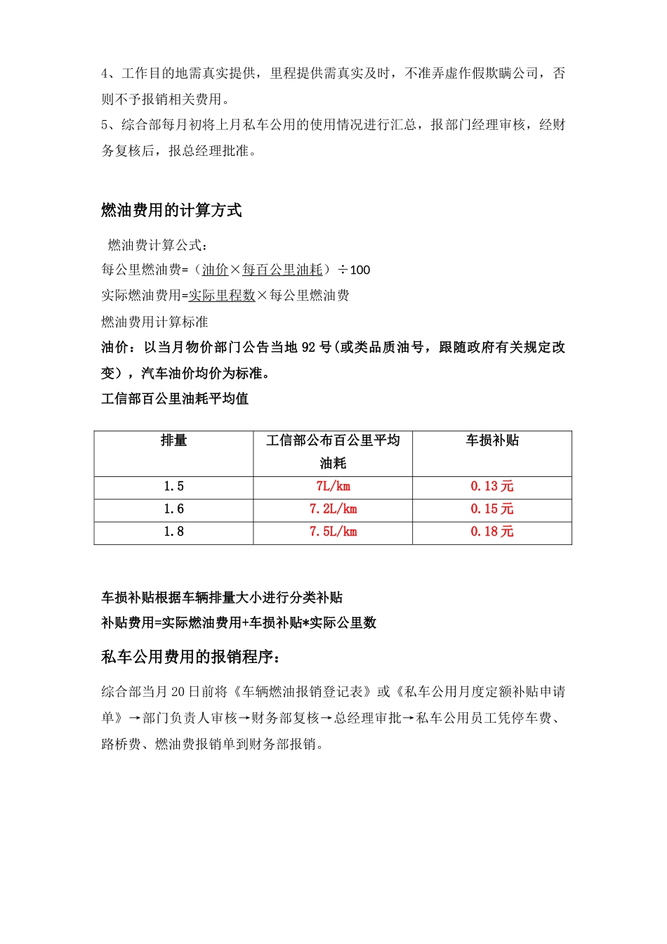 私车公用油费补贴管理办法_第2页