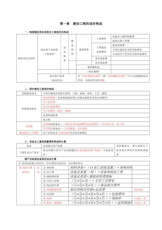 造价工程师计价笔记