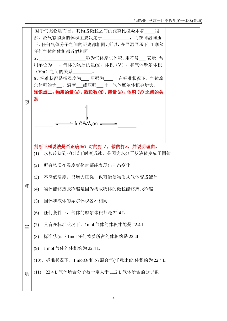 专题物质的聚集状态第课时_第2页