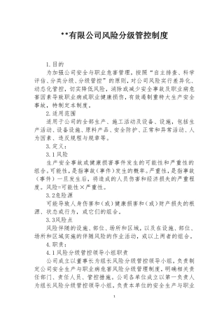 公司风险分级管控制度 (2)