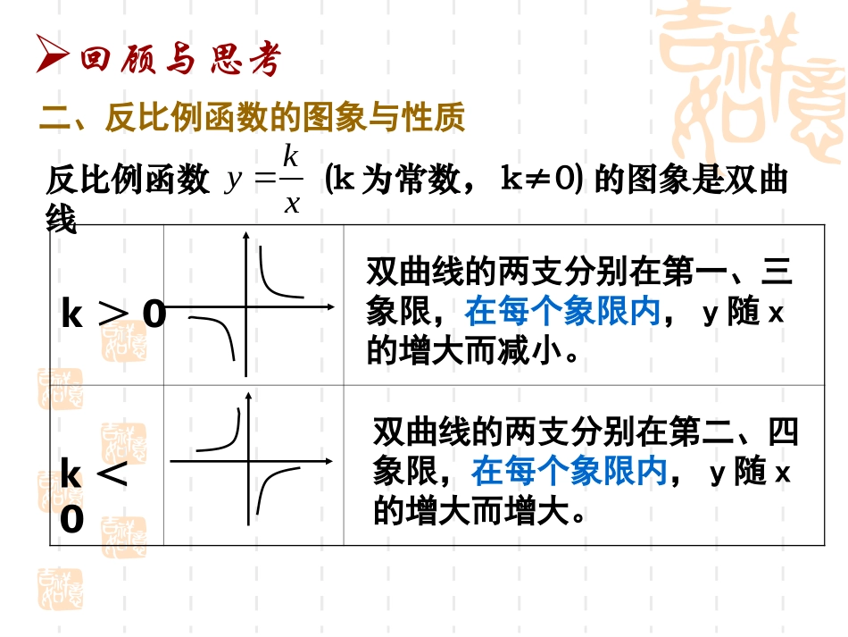 反比例函数图象与性质课件_第3页