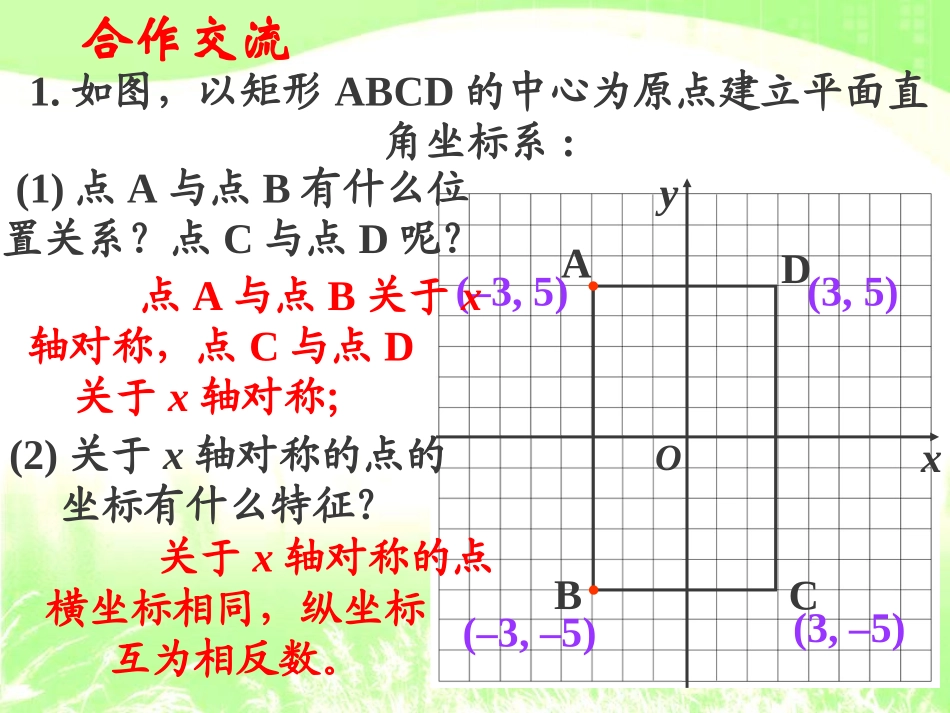 新北师大版轴对称与坐标变化(优质课)_第2页