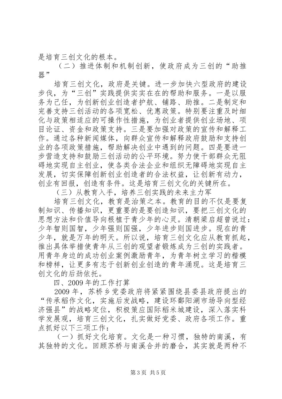 苏桥乡在务虚会上的发言_第3页