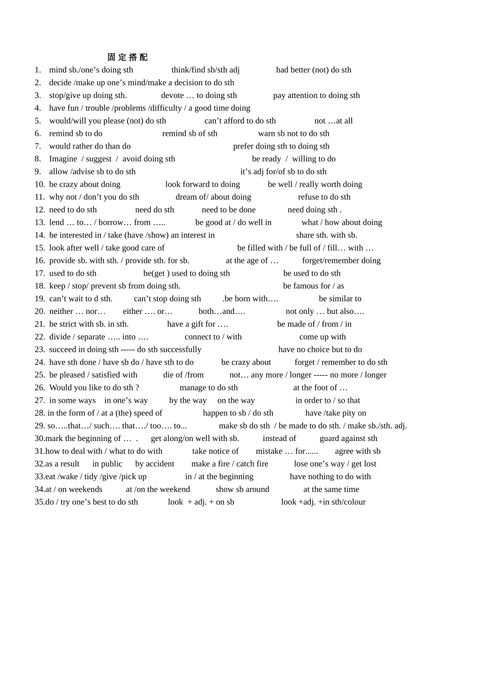 固定句型搭配_第1页