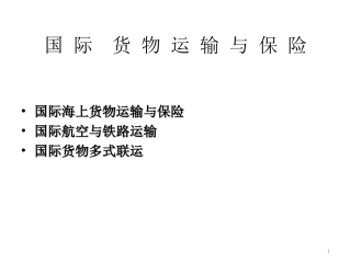 国际货物运输预保险