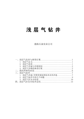 浅层气钻井讲义